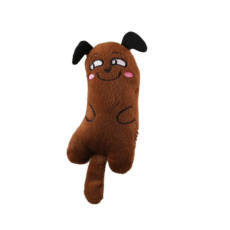Cute Interactive Plush Cat Toy – Mini Teeth Grinding, Chewing & Squeaky Catnip Toy for Kittens & Cats