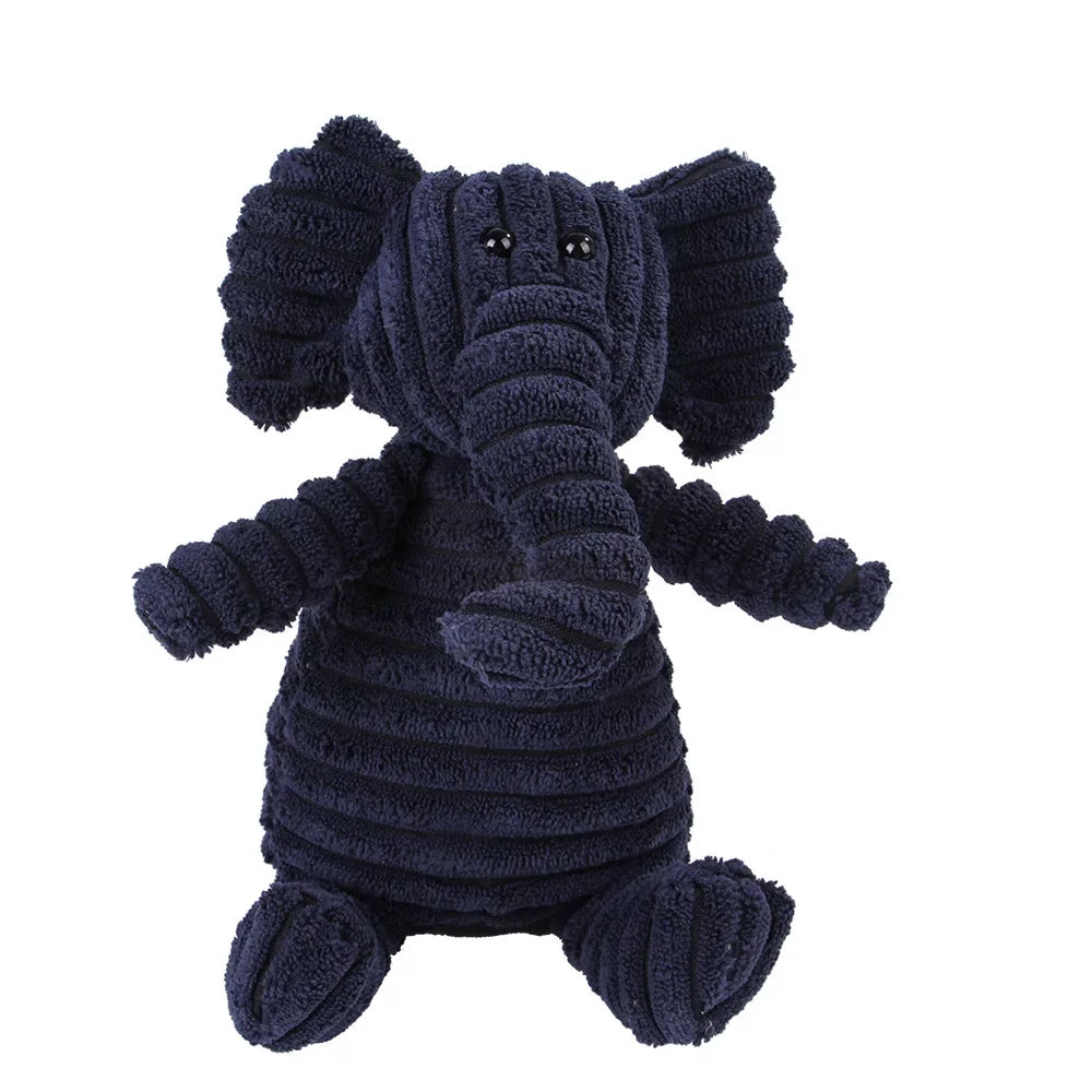 Plush Animal-Shaped Dog Toy – Bite-Resistant Squeaky Corduroy Toy for Small & Large Dogs, Puppies, and Training