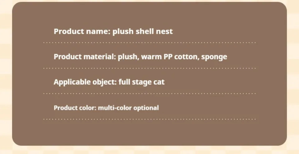 Round Cat Bed Pet Mattress – Warm, Soft Plush Sleeping Nest for Cats, Kittens & Small Dogs