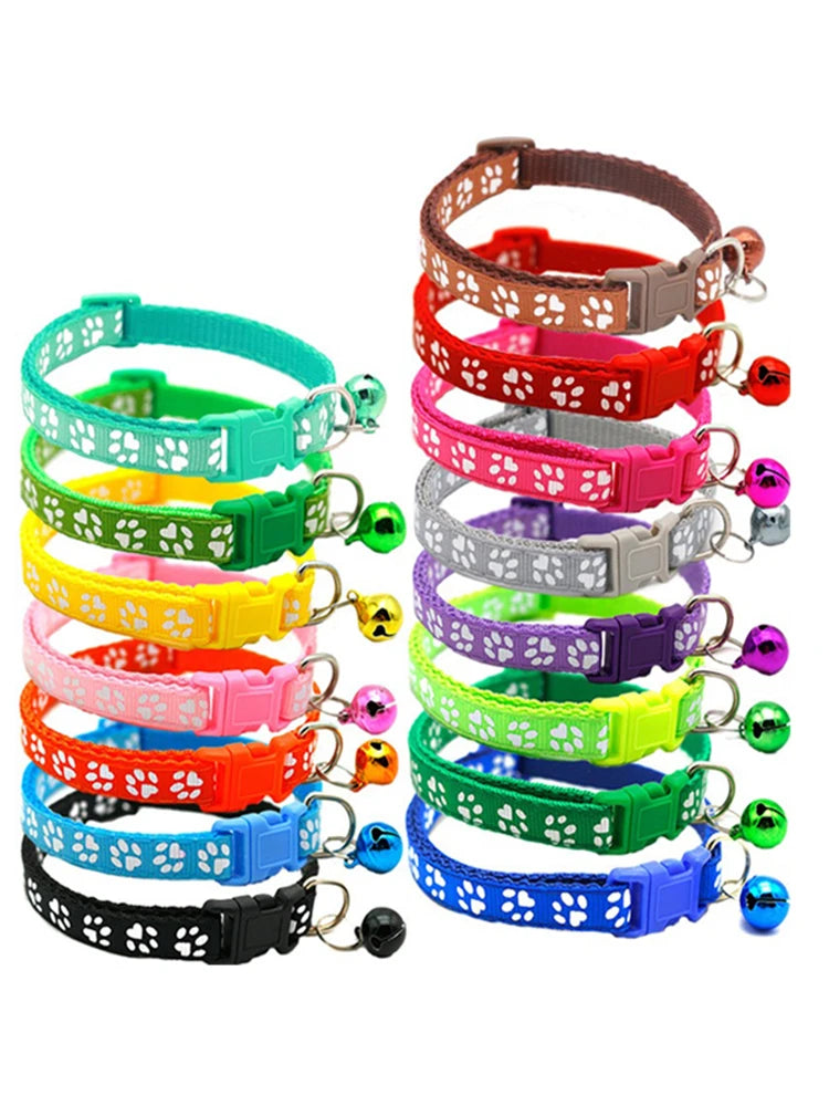 Wholesale Adjustable Cat Collars with Bell – Cute Necklaces for Cats, Kittens & Puppies