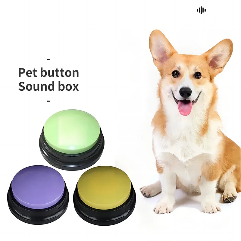 Funny Recordable Dog Toy – Portable Talking Pet Button for Travel & Play, Interactive Speaking Pet Starter