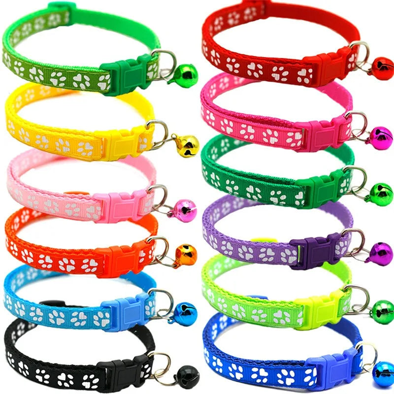 Wholesale Adjustable Cat Collars with Bell – Cute Necklaces for Cats, Kittens & Puppies