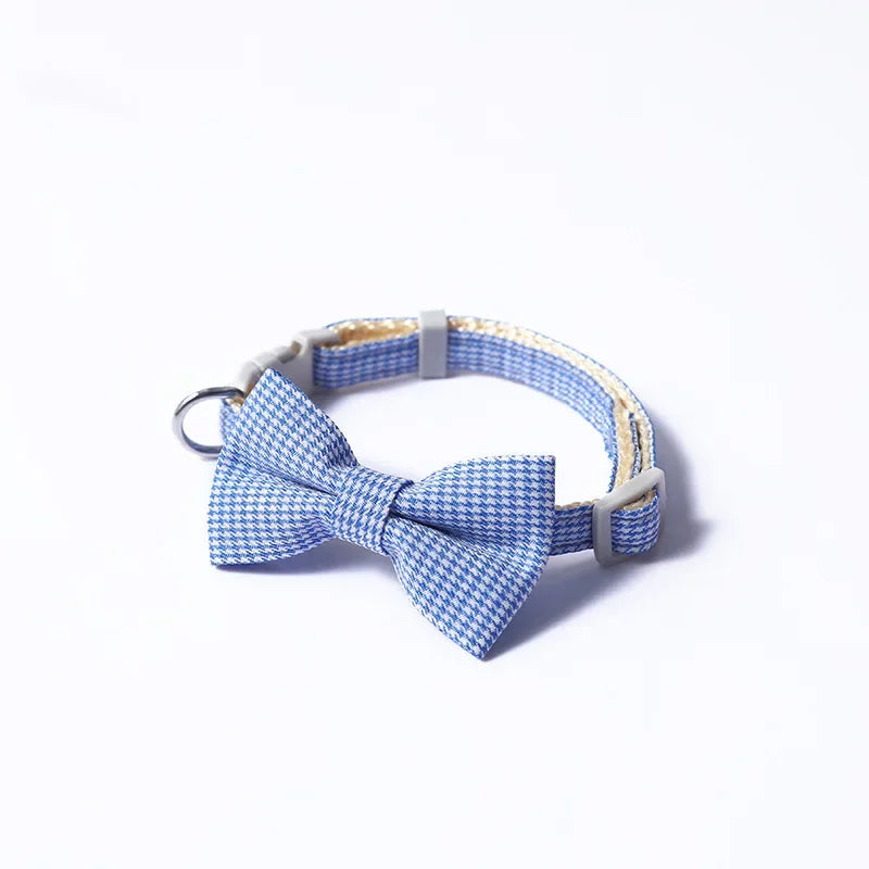 Adjustable Cute Cat Collar with Bow Tie – Stylish Necklace for Cats, Kittens & Small Dogs