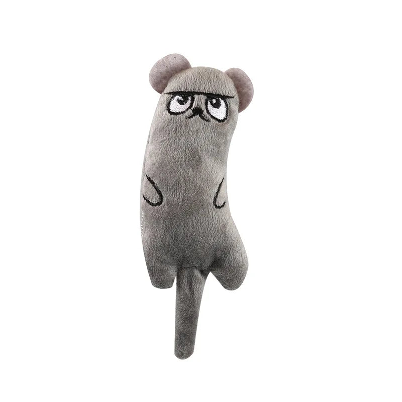 Cute Interactive Plush Cat Toy – Mini Teeth Grinding, Chewing & Squeaky Catnip Toy for Kittens & Cats