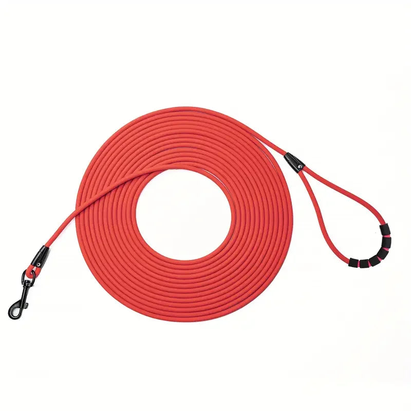 Dog Leash Long Lead – Heavy Duty Rope with Comfortable Handle for Training & Tracking (5ft, 10ft, 20ft, 30ft) for Small, Medium & Large Dogs