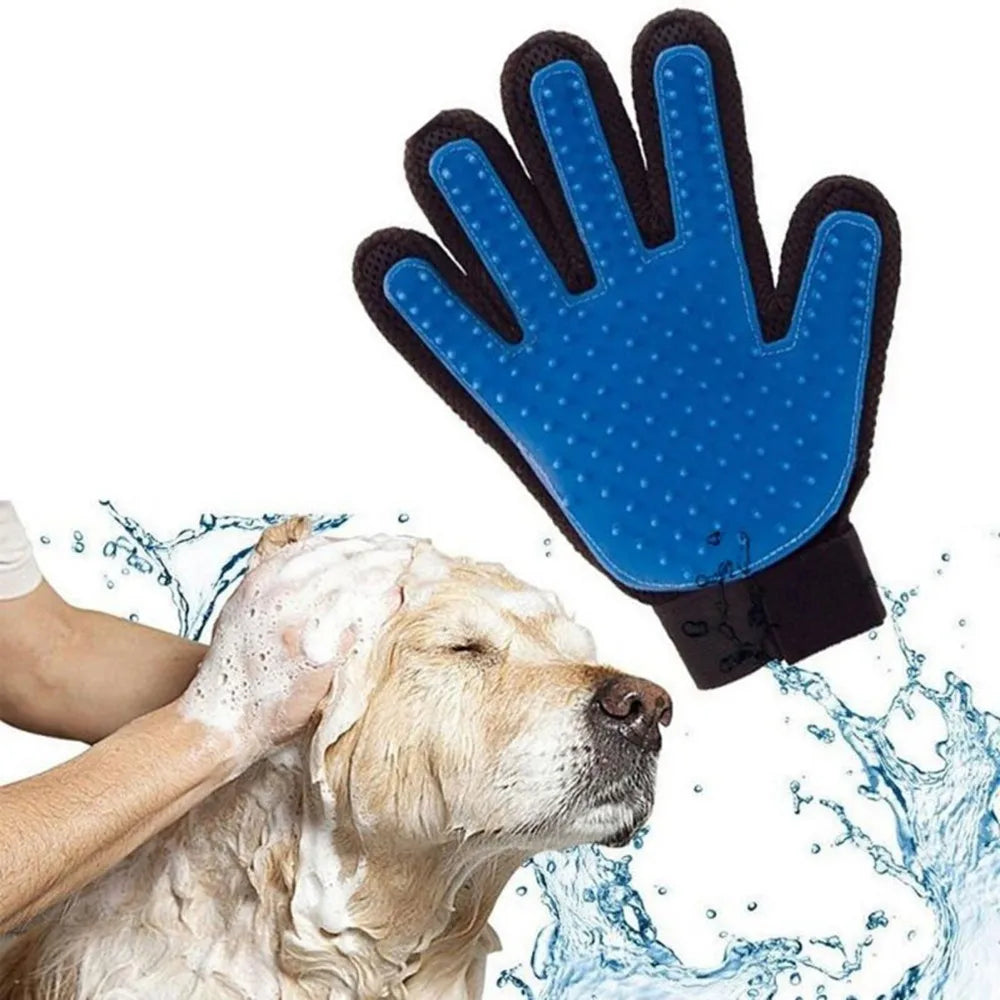Pet Grooming Glove – Wool Deshedding & Massage Glove for Cats and Dogs