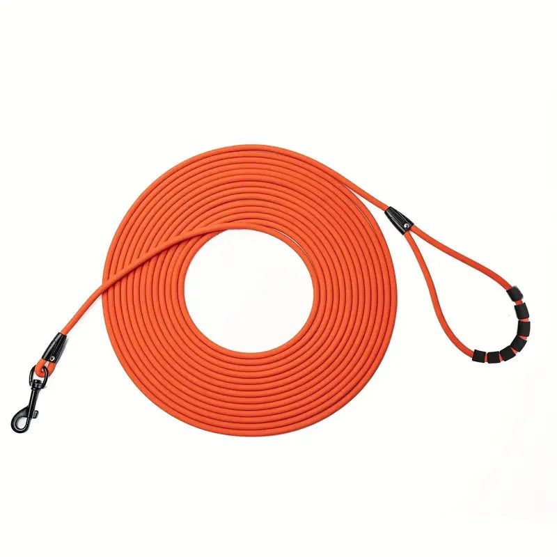 Dog Leash Long Lead – Heavy Duty Rope with Comfortable Handle for Training & Tracking (5ft, 10ft, 20ft, 30ft) for Small, Medium & Large Dogs
