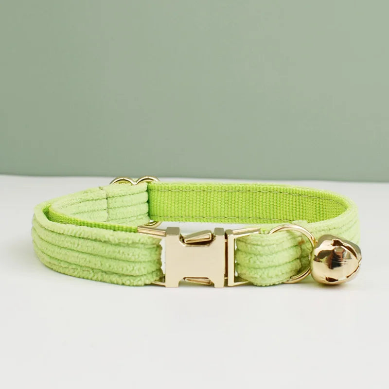 Personalized Cat Collar with Custom ID Tag – Adjustable, Stylish & Safe for Cats and Kittens