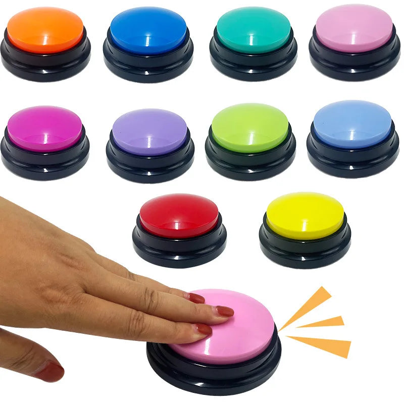Funny Recordable Dog Toy – Portable Talking Pet Button for Travel & Play, Interactive Speaking Pet Starter
