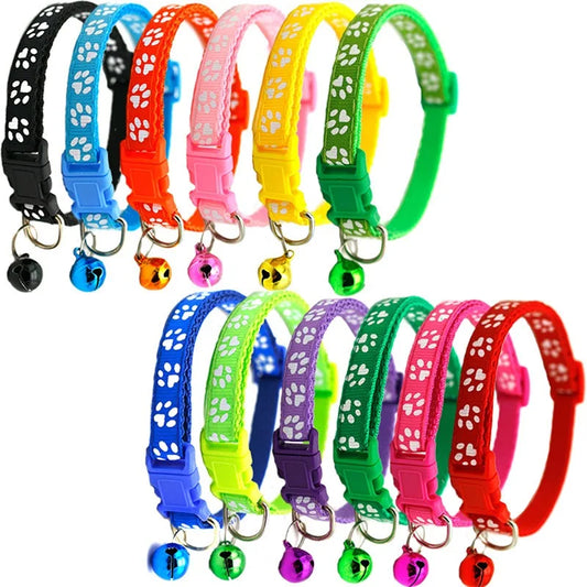 Wholesale Adjustable Cat Collars with Bell – Cute Necklaces for Cats, Kittens & Puppies