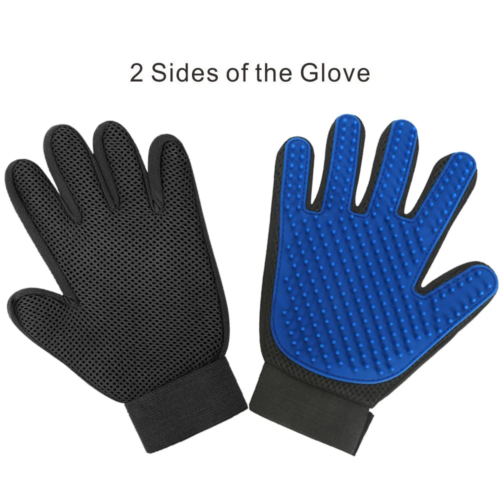 Pet Grooming Glove – Wool Deshedding & Massage Glove for Cats and Dogs