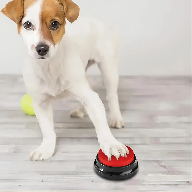 Funny Recordable Dog Toy – Portable Talking Pet Button for Travel & Play, Interactive Speaking Pet Starter