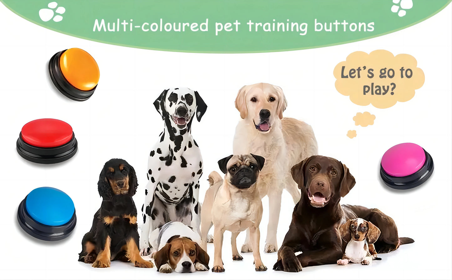 Funny Recordable Dog Toy – Portable Talking Pet Button for Travel & Play, Interactive Speaking Pet Starter