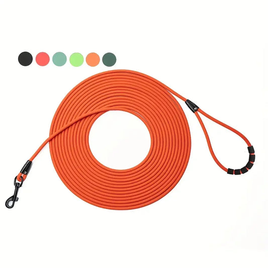 Dog Leash Long Lead – Heavy Duty Rope with Comfortable Handle for Training & Tracking (5ft, 10ft, 20ft, 30ft) for Small, Medium & Large Dogs