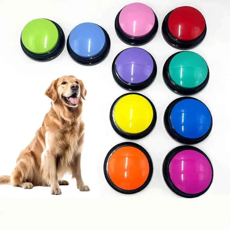 Funny Recordable Dog Toy – Portable Talking Pet Button for Travel & Play, Interactive Speaking Pet Starter